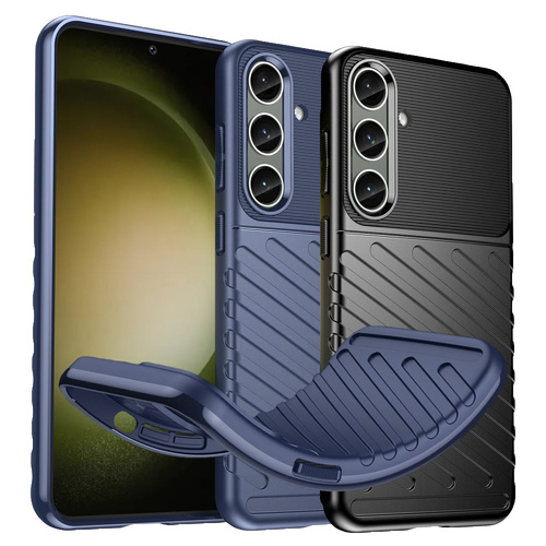 TPU H�lle f�r Samsung Galaxy S25 PLUS Thunder Series Grip Twill Case Rutschfest