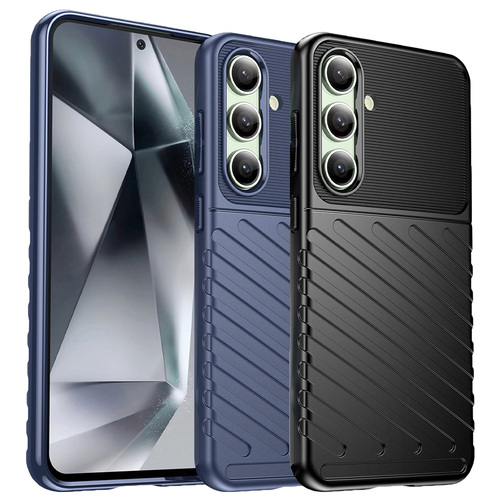 TPU H�lle f�r Samsung Galaxy S24 FE Thunder Series Grip Twill Handy Case Robust