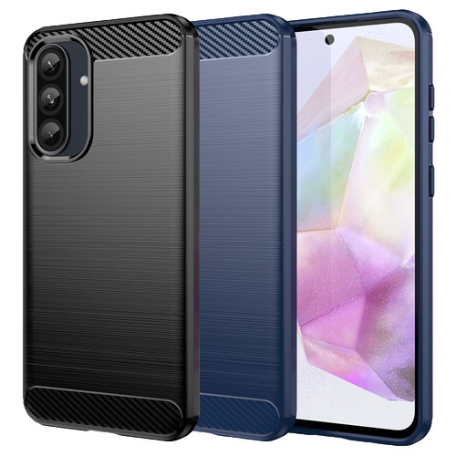 TPU H�lle f�r Samsung Galaxy A56 A36 Carbon Fiber Skin Brushed Schutzcover Case