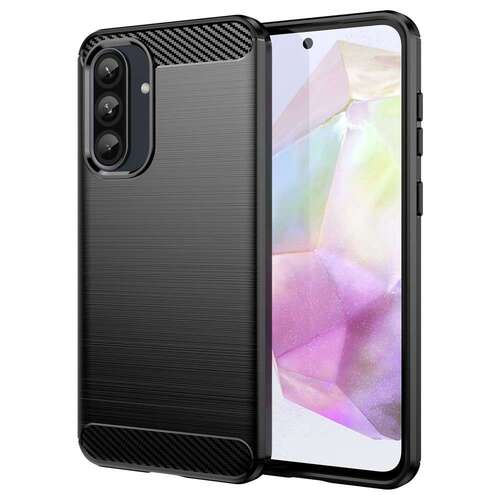 TPU H�lle f�r Samsung Galaxy A56 A36 Carbon Fiber Skin Brushed Schutzcover Case 
