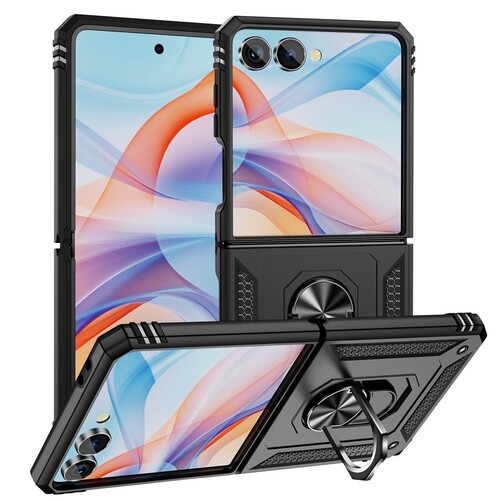 Outdoor H�lle f�r Samsung Galaxy Z Flip7 TPU PC Hybrid Sergeant Ring Cover Case 