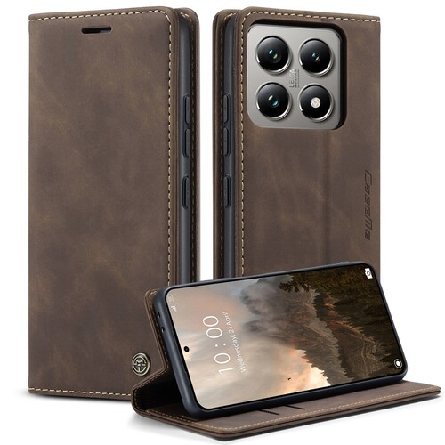 CASEME Handy Tasche f�r Xiaomi 14T PRO Wallet 013 Series Klapp H�lle Business 