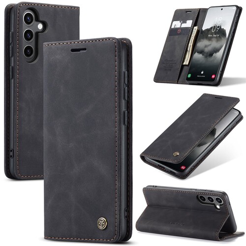 CASEME Handy Tasche f�r Samsung Galaxy S24 FE Wallet 013 Series H�lle Klapp Etui 