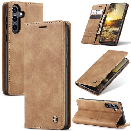 CASEME Handy Tasche f�r Samsung Galaxy S24 FE Wallet 013 Series H�lle Klapp Etui 