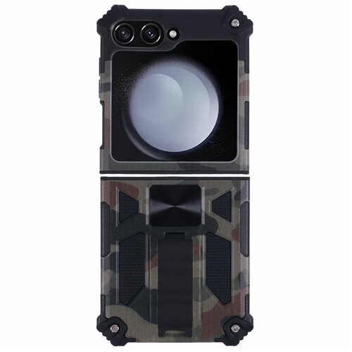 Outdoor H�lle f�r Samsung Galaxy Z Flip7 FE | Z Flip6 Camouflage Shock Cover 