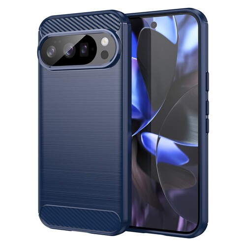 TPU H�lle f�r Google Pixel 10 | 10 PRO Carbon Fiber Skin Brushed Schutzcover 