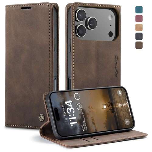 CASEME Handy Tasche f�r Apple iPhone 17 PRO Wallet 013 Series H�lle Klapp Etui 