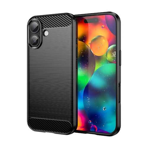 TPU H�lle f�r Apple iPhone 17 Carbon Fiber Skin Brushed Schutzcover Soft Case 