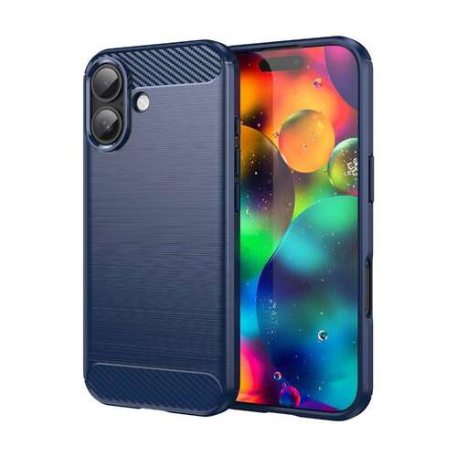 TPU H�lle f�r Apple iPhone 17 Carbon Fiber Skin Brushed Schutzcover Soft Case 