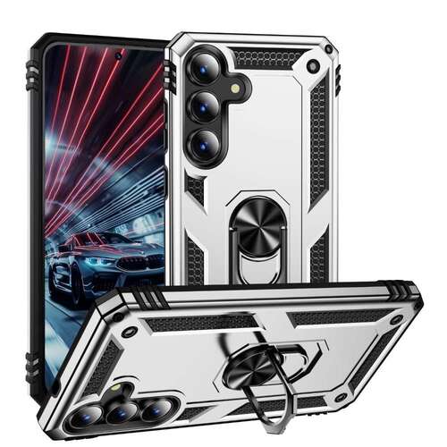 Outdoor H�lle f�r Samsung Galaxy S25 FE TPU PC Hybrid Ringhalter Sto�fest Cover 