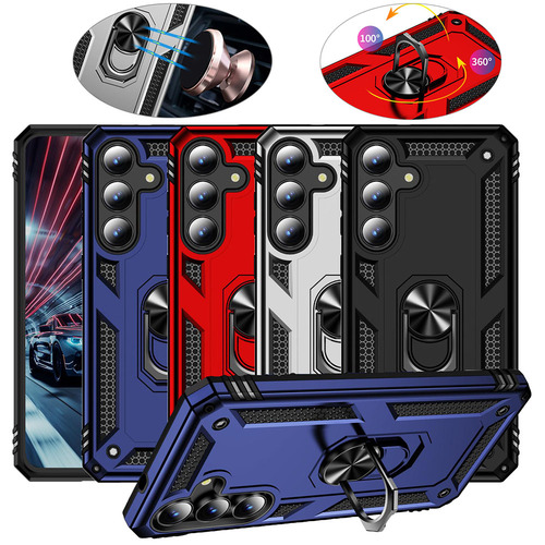 Outdoor H�lle f�r Samsung Galaxy S25 FE TPU PC Hybrid Ringhalter Sto�fest Cover