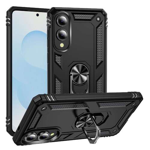 Outdoor H�lle f�r Samsung Galaxy S25 EDGE TPU PC Hybrid Ringhalter Cover Case 