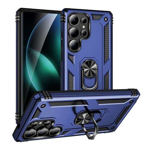 Outdoor H�lle f�r Samsung Galaxy S25 ULTRA TPU PC Hybrid Ringhalter Cover Case 