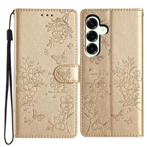 Handy Tasche f�r Samsung Galaxy S25 FE Wallet Flowers Butterfly Klapp Etui Case 