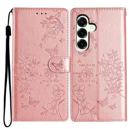Handy Tasche f�r Samsung Galaxy S25 FE Wallet Flowers Butterfly Klapp Etui Case 