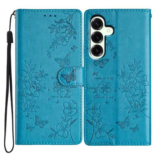 Handy Tasche f�r Samsung Galaxy S25 FE Wallet Flowers Butterfly Klapp Etui Case 