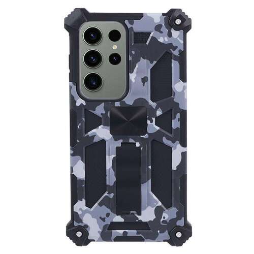 Outdoor H�lle f�r Samsung Galaxy S25 ULTRA Camouflage Shockproof PC Schutzcover 