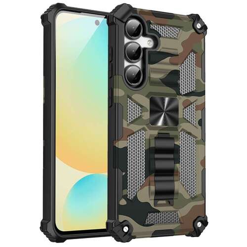 Outdoor H�lle f�r Samsung Galaxy S25 FE Camouflage Shockproof Schutz Armor Cover 