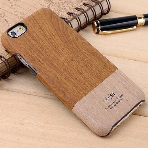 KAJSA Hard Case f�r Apple iPhone 6 6S Wood Grain Pattern Skin Cover