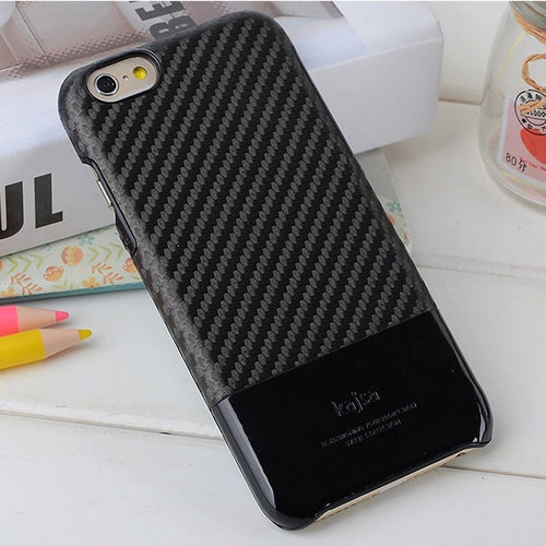 KAJSA Hard Case f�r Apple iPhone 6 6S Carbon Fiber Skin Look Muster Cover