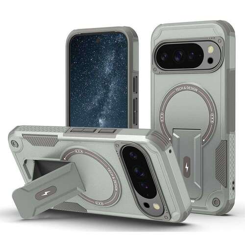 Outdoor H�lle f�r Google Pixel 9 9 PRO Armor MagSafe Kickstand Panzer TPU Case 