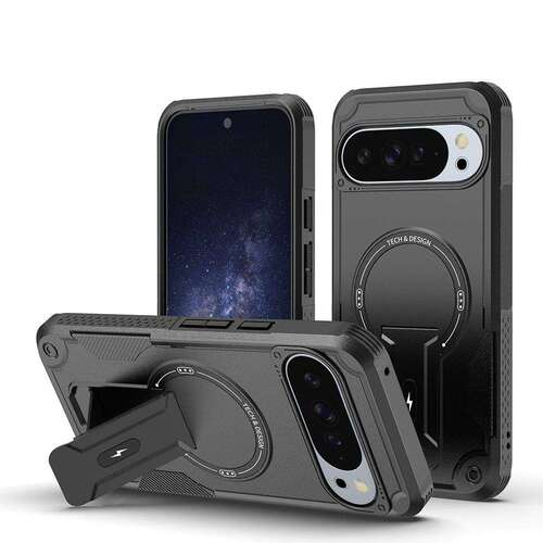 Outdoor H�lle f�r Google Pixel 10 PRO XL Armor MagSafe Kickstand Panzer TPU Case 
