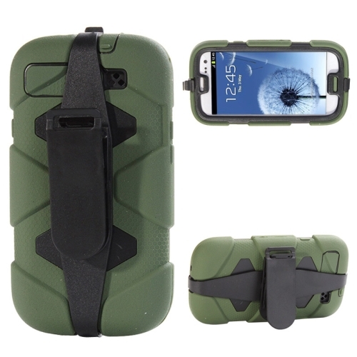 Samsung Galaxy S3 I9300 Outdoor Case Military Duty Silikon Heavy Belt G�rtelclip 