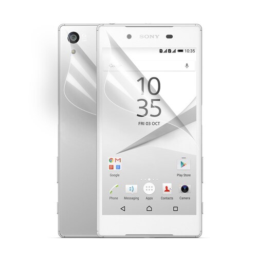 Sony Xperia Z5 Schutzfolie Klar Front + R�ckseite Klar Clear Screen Protector