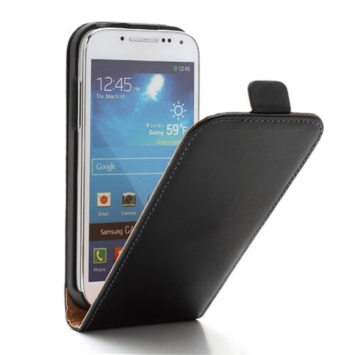Flip Case f�r Samsung Galaxy S4 Mini I9190 I9195 Genuine Split Echt Leder