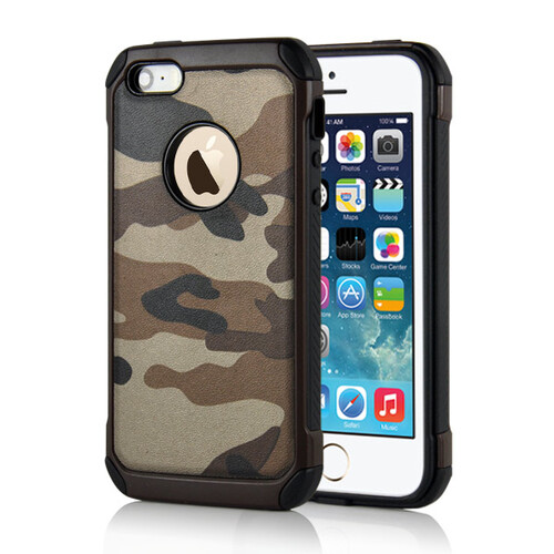 Outdoor Case f�r Apple iPhone SE 5 5S TPU Hybrid Camouflage 