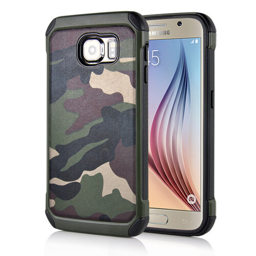 Outdoor Case fr Samsung Galaxy S6 G920 TPU Hybrid Camouflage