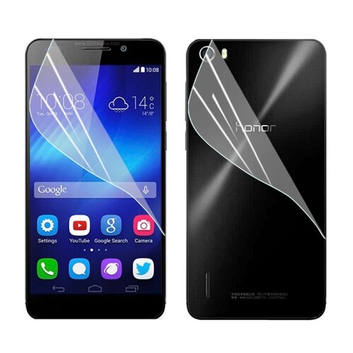 Huawei Honor 6 Schutzfolie Klar Front und R�ckseite Screen Protector Film Tuch