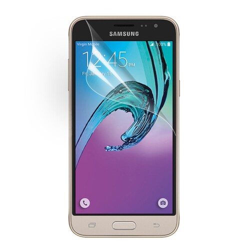 Samsung Galaxy J3 (2016) Schutzfolie Klar Clear Screen Guard Protector Film Tuch