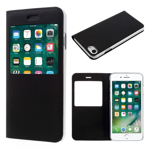Wallet Case fr Apple iPhone 8 7 SE 2020 Window View Book Etui
