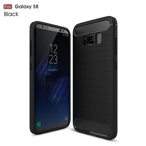 TPU Case f�r Samsung Galaxy S8 G950 Carbon Skin Brushed