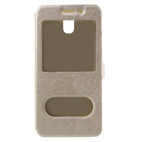 Wallet Case f�r Samsung Galaxy J5 J530 (2017) Dual Window View Silk Book Etui 