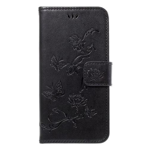 Wallet Case f�r Samsung Galaxy J3 J330 (2017) Butterfly Flower Motiv