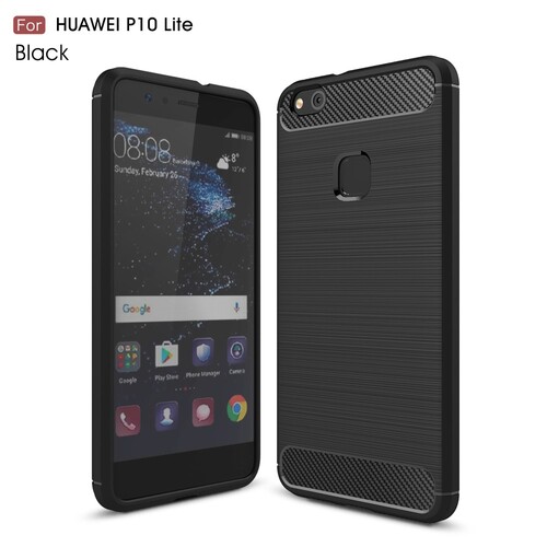 TPU Case f�r Huawei P10 LITE Carbon Skin Brushed