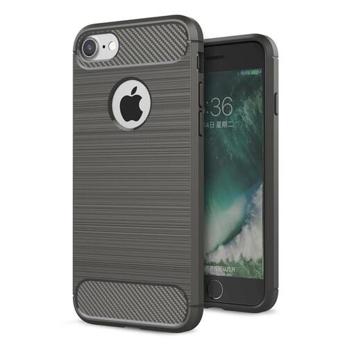 TPU Case f�r Apple iPhone 8 7 Carbon Skin Brushed
