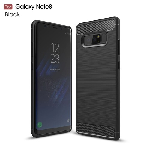 TPU Case f�r Samsung Galaxy Note 8 Carbon Skin Brushed