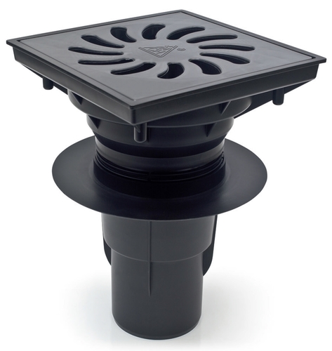 Hofablauf Gu�eisenrost  befahrbar  Belastung bis 12500 kg 245x245 mm 331