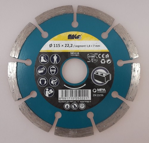 Diamant-Trennscheibe 115-150 mm Fliesen Stein Stahlbeton universal u.segmentiert Handwerkerqualit�t 