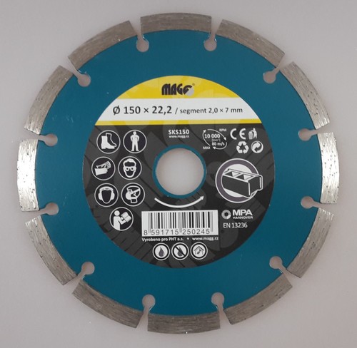 Diamant-Trennscheibe 115-150 mm Fliesen Stein Stahlbeton universal u.segmentiert Handwerkerqualit�t 