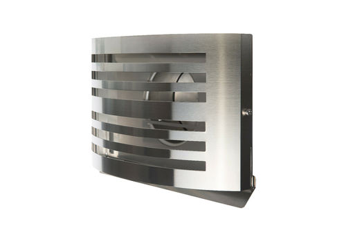 K�chenabluftgitter Abluftgitter Dunstabzugsgitter Edelstahl mit R�ckstauklappe Edelstahl geb�rstet DN 125