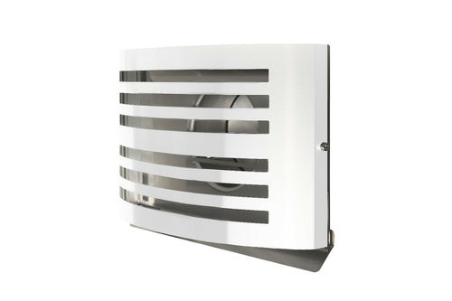 K�chenabluftgitter Abluftgitter Dunstabzugsgitter Edelstahl mit R�ckstauklappe wei� DN 125