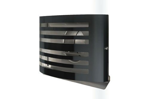 K�chenabluftgitter Abluftgitter Dunstabzugsgitter Edelstahl mit R�ckstauklappe schwarz DN 150
