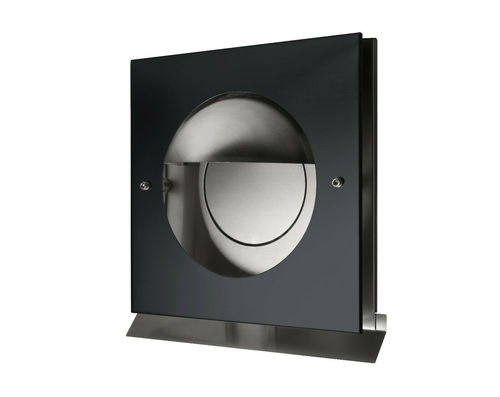 K�chenabluftgitter Abluftgitter Dunstabzugsgitter Edelstahl mit R�ckstauklappe schwarz DN 125