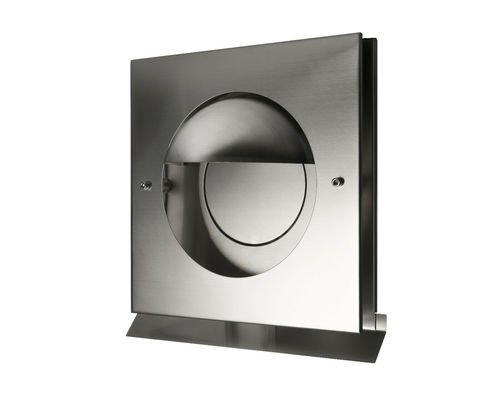 K�chenabluftgitter Abluftgitter Dunstabzugsgitter Edelstahl mit R�ckstauklappe Edelstahl geb�rstet DN 150