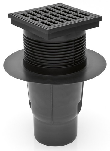 Hofablauf Kellerablauf Gitterrost aus Kunststoff DN 110 150 x 150 mm  827  S P