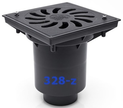 Hofablauf Gu�eisenrost  befahrbar  Belastung bis 12500 kg  245x245 mm 328z 